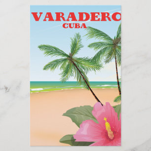 Reisposter Varadero Cuban Briefpapier