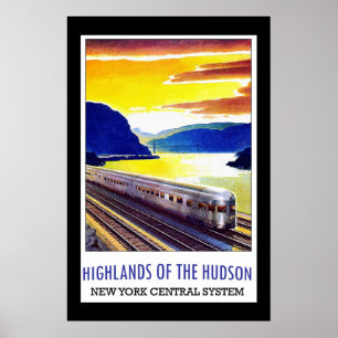 Reisposter Vintage Hudson New York Poster