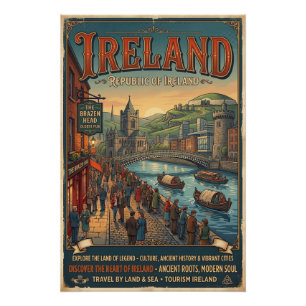 Reisposter Vintage Ierland Perfect Poster