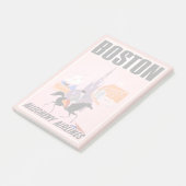 Reisposter voor Allegheny Airlines naar Boston Post-it® Notes (Schuin)