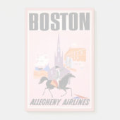 Reisposter voor Allegheny Airlines naar Boston Post-it® Notes (Voorkant)