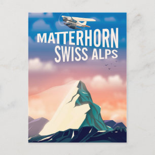 Reisposter voor Alps Matterhorn Briefkaart