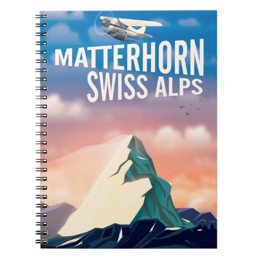 Reisposter voor Alps Matterhorn Notitieboek (Voorkant)