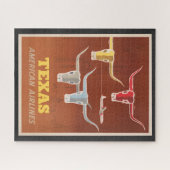 Reisposter voor American Airlines naar Texas Legpuzzel (Horizontaal)