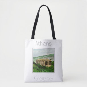 Reisposter voor Athene Griekenland Draagtas