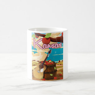 Reisposter voor cartoon Kansas Koffiemok