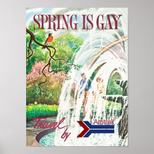 reisposter voor de lente poster (Voorkant)