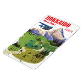 Reisposter voor de stijl Hokkaido japan Magneet (Linkerzijde)