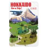 Reisposter voor de stijl Hokkaido japan Magneet (Verticaal)