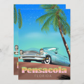 Reisposter voor de  stijl van Pensacola, florida (Voorkant / Achterkant)