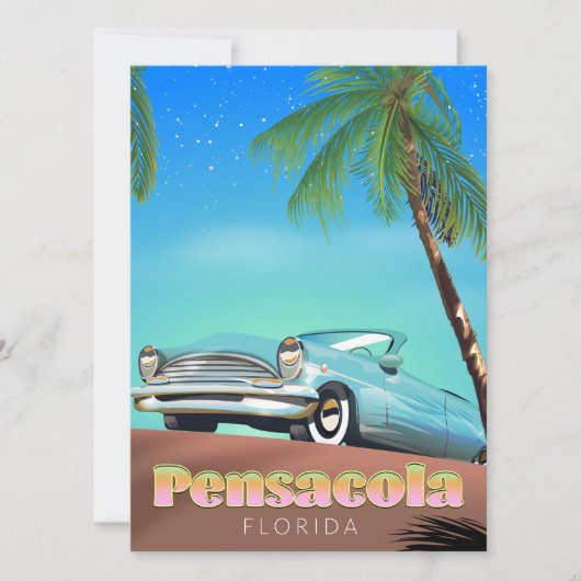 Reisposter voor de  stijl van Pensacola, florida (Voorkant)