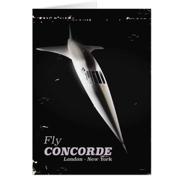 Reisposter voor Fly Concorde  stijl (Voorkant)