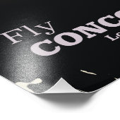 Reisposter voor Fly Concorde  stijl Foto Afdruk (Hoek)