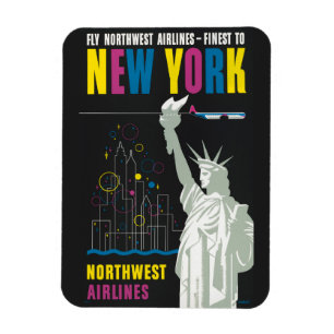 Reisposter voor Flying Northwest Airlines Magneet