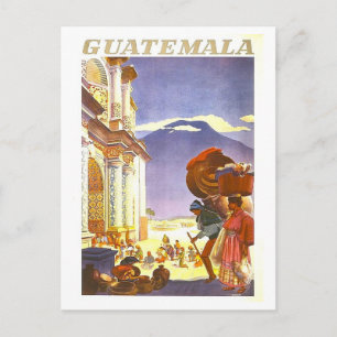 Reisposter voor Guatemala uit het verleden Briefkaart