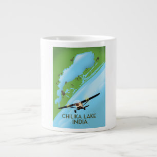 Reisposter voor het Chilika Lake India Extra Grote Beker