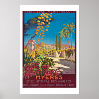 Reisposter voor Hyères France Poster