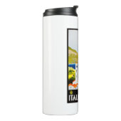 Reisposter voor Italiaanse meren Thermosbeker (Gedraaid links)