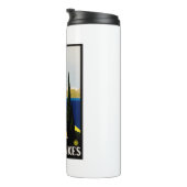 Reisposter voor Italiaanse meren Thermosbeker (Geroteerd rechts)