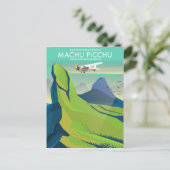reisposter voor machu picchu briefkaart (Staand voorkant)