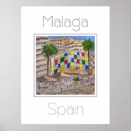 Reisposter voor Malaga Spanje Poster