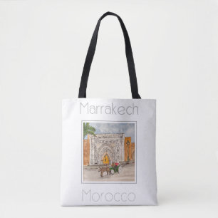 Reisposter voor Marrakech Marokko Draagtas