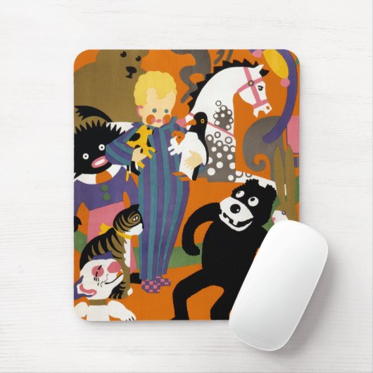 Reisposter voor metro van Londen Muismat (Met muis)