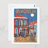 reisposter voor New Orleans Briefkaart (Voorkant / Achterkant)