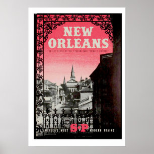  reisposter voor New Orleans Poster