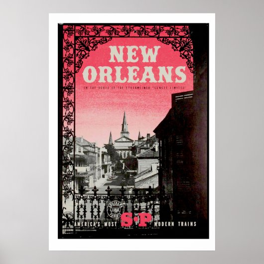  reisposter voor New Orleans Poster (Voorkant)