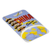 Reisposter voor Northwest Orient Airlines Magneet (Rechterzijde)