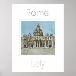 Reisposter voor Rome Italië Poster