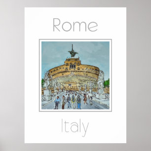 Reisposter voor Rome Italië Poster