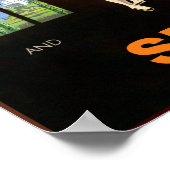 Reisposter voor Spanje en Portugal. Poster (Hoek)