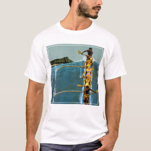 Reisposter voor United Air Lines naar Hawaï T-shirt