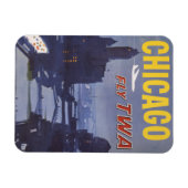 Reisposter voor vluchten van Trans World Airlines Magneet (Horizontaal)