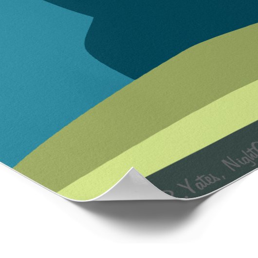 Reisposter voor waskamer poster (Hoek)