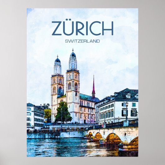Reisposter voor Zürich Poster (Voorkant)