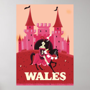 Reisposter Wales. Poster