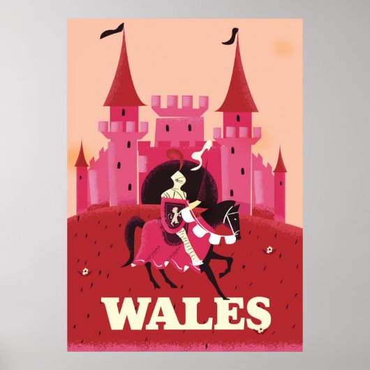 Reisposter Wales. Poster (Voorkant)