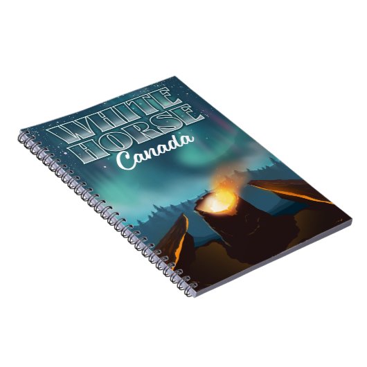 reisposter White Horse Canada Notitieboek (Rechterzijde)