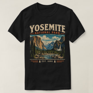 Reisposter Yosemite National Park vintage T-shirt