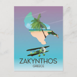 Reisposter Zakynthos Griekenland Briefkaart