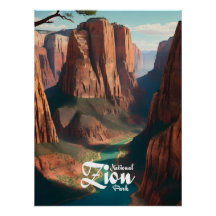 Reisposter Zion National Park Utah USA
