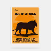 Reisposter Zuid-Afrika Acryl Bord (Voorkant)