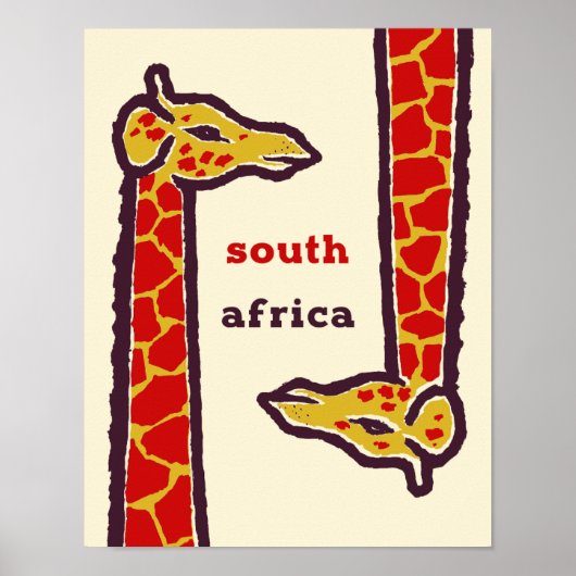 Reisposter Zuid-Afrika Poster (Voorkant)