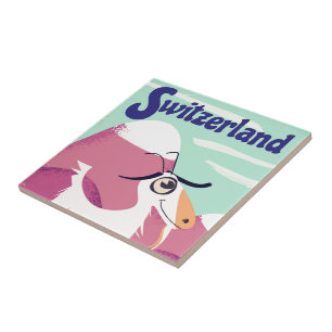 reisposter Zwitserland Tegeltje