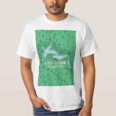 Reisposterkaart bij het meer van Lucerne Zwitserla T-shirt (Voorkant)
