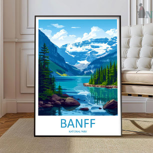 Reisprent Banff National Park Muur Kunst Banff Wa Poster