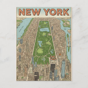 Reisprentbriefkaart New York City Briefkaart